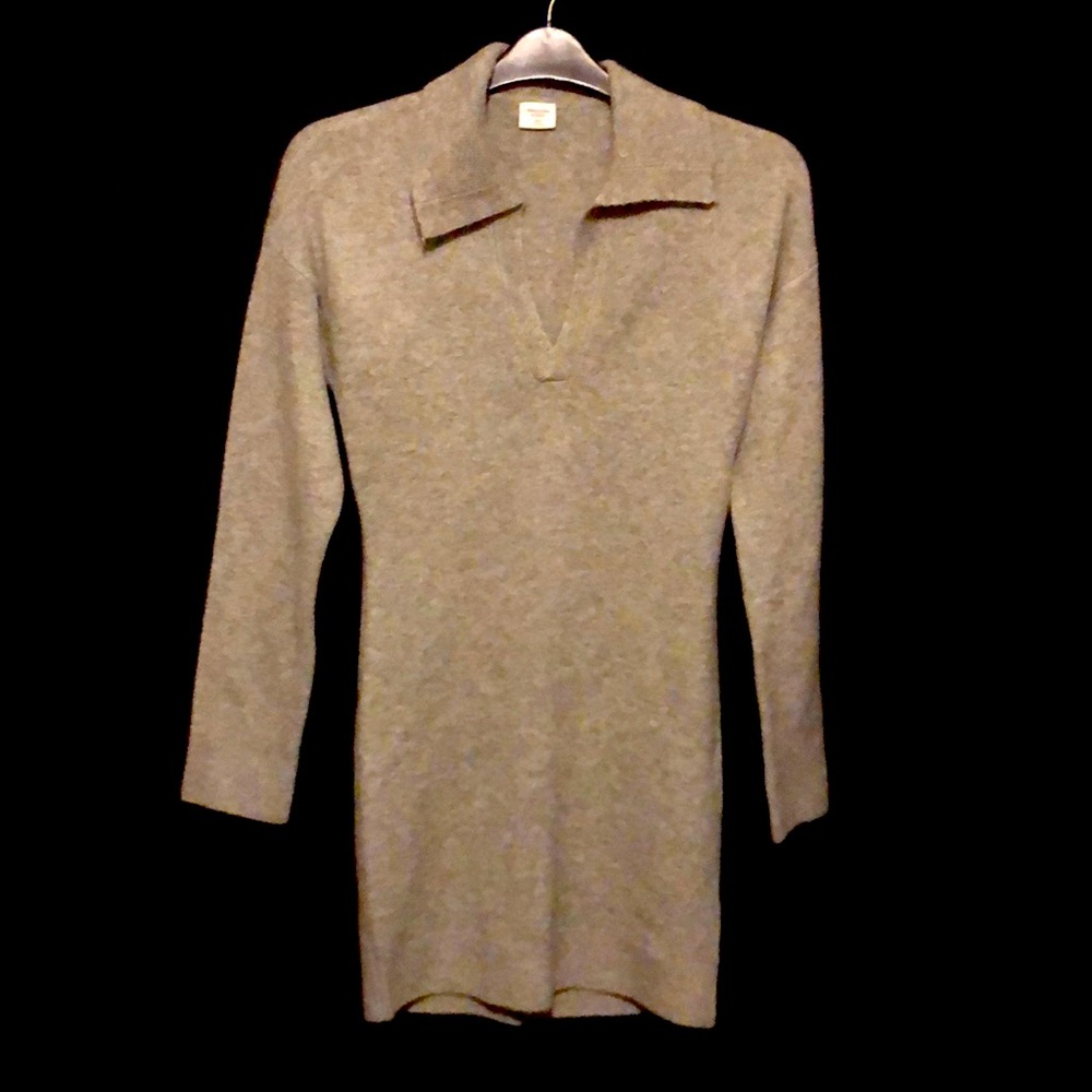NWT Tall A&F Dress. Soft! Sweater LS Tall XXS Size. Heathered Gray.